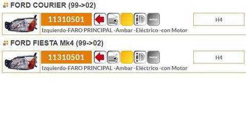 Foto 2ª: Faro Izquierdo Ford Fiesta BERLINA 120CV 88KW