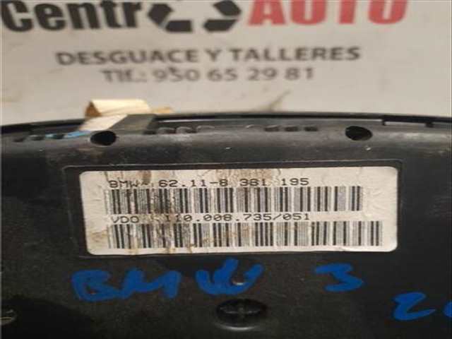 Foto 3ª: Cuadro de Instrumentos Bmw Serie 5 518 2.8 528I [2 8 LTR. - 142 KW 24V CAT] 193CV