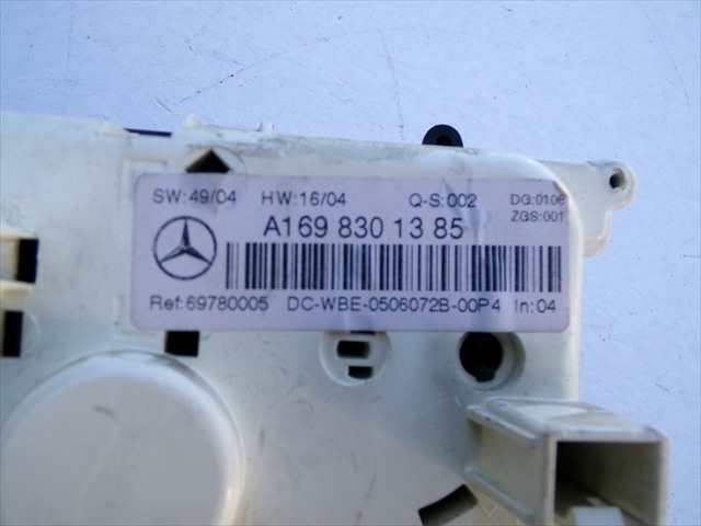 Foto 3ª: Mando Calefacción A. A. Mercedes Clase B 200 2.0 CDI W245,2005-2008 (2006)
