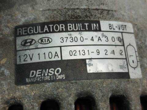 Foto 4ª: Alternador Kia Sorento 2.5 CRDI ACTIVE 170CV 125KW [D4CB] (2009)