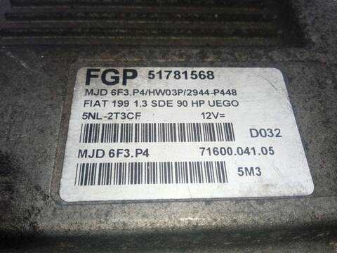 Foto 2ª: Centralita Motor ECU Fiat Grande Punto 1.3 MULTIJET SPORT 01.2007 ) 90CV 66KW [199A3000] (2006)
