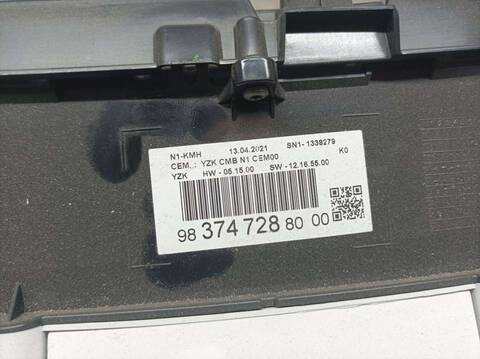 Foto 3ª: Cuadro de Instrumentos Citroen Jumpy CONTROL M 102CV 75KW FURGON [YH01] (2021)