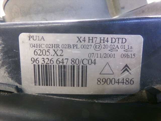 Foto 4ª: Faro Derecho Citroen C5 2.0 HDI 2001-2004 [RHZ] (2004)