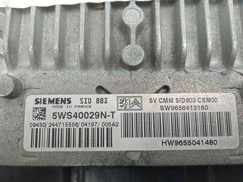 Foto 3ª: Centralita Motor ECU Peugeot 307 2.0 16V HDI FAP CAT RHR - DW10BTED4) 136CV 100KW [RHRDW10BTED4] (2004)