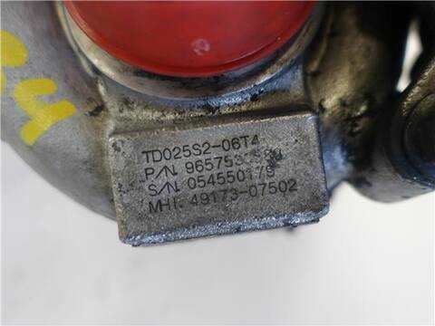 Foto 3ª: Turbocompresor Citroen C4 1.6 HDI BERLINA 90CV 66KW [9HX (DV6ATED4)] (2005)