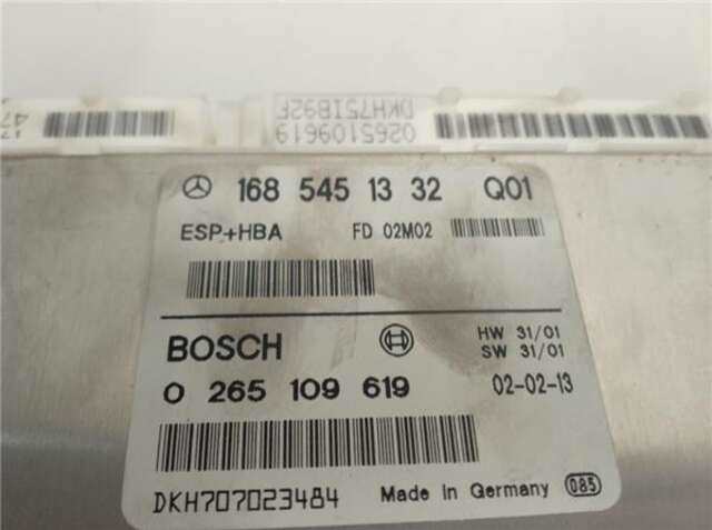 Foto 3ª: Centralita Abs Mercedes Clase A 140 1.6 160 (168.033) [1.6 LTR. - 75 KW CAT] [M 166.960]