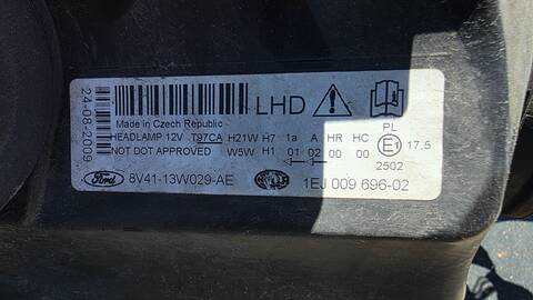 Foto 3ª: Faro Derecho Ford Kuga TREND 136CV 100KW (2009)