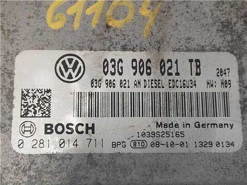 Foto 3ª: Centralita Motor ECU Skoda Octavia 1.9 TDI 105CV 77KW [BXE] (2010)