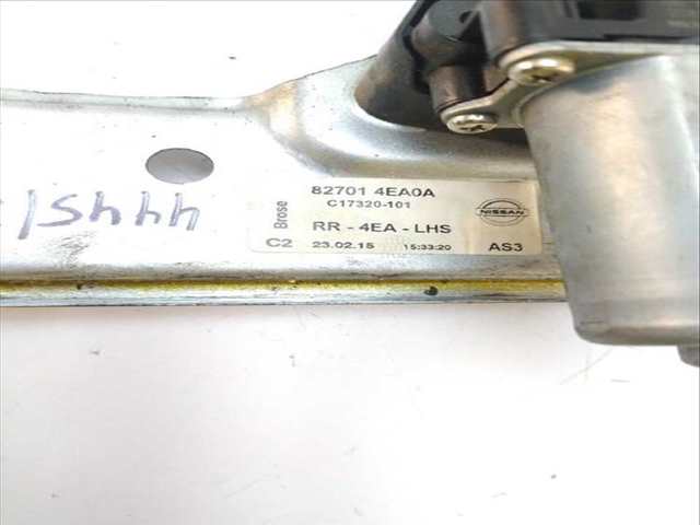 Elevalunas Manual Trasero Izquierdo Nissan Qashqai 1.5 DCI