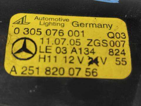Foto 4ª: Faro Antiniebla Delantero Izquierdo Mercedes Clase A 140 A 150 A-EDITION 169.031) 95CV 70KW [266920] (2005)