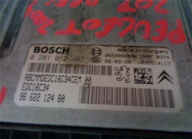 Foto 3ª: Centralita Motor ECU Peugeot 207 1.6 HDI [9HX (DV6ATED4)]