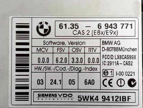 Foto 2ª: Centralita Motor ECU Bmw Serie 3 315 2.0 TD CAT 177CV (2005)