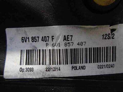 Foto 2ª: Retrovisor Izquierdo Skoda Fabia ACTIVE 75CV 55KW [CHY] (2015)