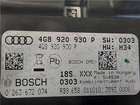 Foto 3ª: Cuadro de Instrumentos Audi A7 3.0 TDI QUATTRO 245CV 180KW [CDU] (2010)
