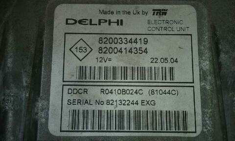 Foto 2ª: Centralita Motor ECU Renault Scenic 1.5 DCI DIESEL 101CV 74KW [K9K 728] (2003)