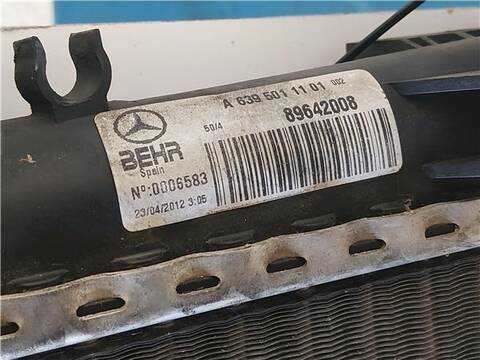 Foto 3ª: Radiador Motor Mercedes Vito 113 CDI 136CV 100KW FURGON [OM 651.940] (2012)