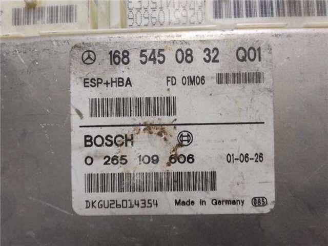 Foto 3ª: Centralita Abs Mercedes Clase A 140 1.7 170 CDI (168.009) [1.7 LTR. - 70 KW CDI DIESEL CAT]