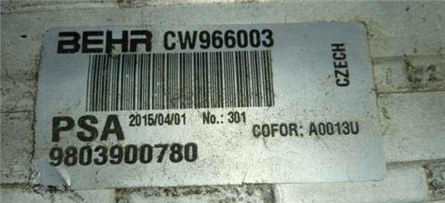 Intercooler Peugeot 208 1.6 HDI