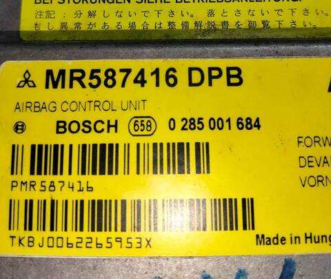Foto 2ª: Centralita Airbag Mitsubishi Colt 1.1 INFORM D) 75CV (2004)