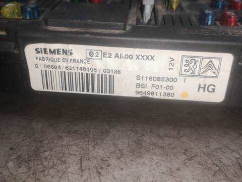 Foto 2ª: Centralita Confort BSI Citroen C3 KFV (2003)