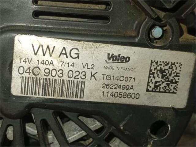 Foto 2ª: Alternador Volkswagen Golf 1.2 EDITION BLUEMOTION TECH. [1.2 LTR. - 77 KW TSI]