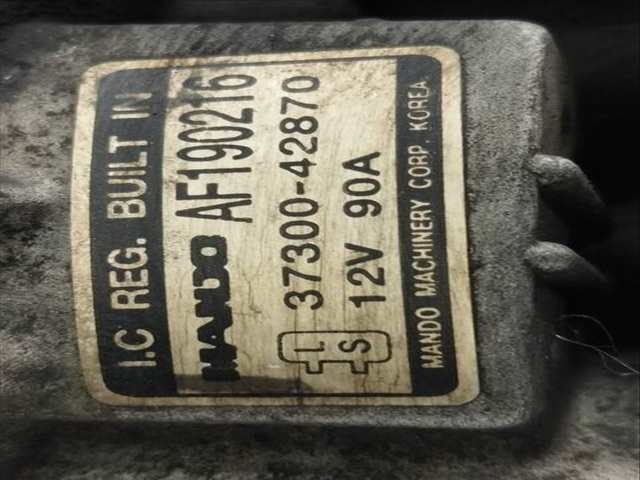 Foto 3ª: Alternador Hyundai Terracan 2.5 TCI 101CV 74KW [D4BH] (2001)