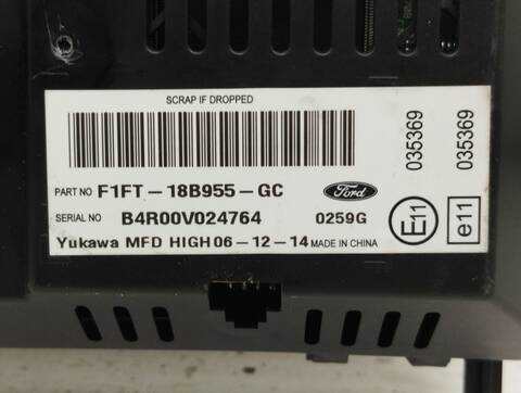 Foto 4ª: Pantalla Multifuncion Ford Focus SPORT 115CV 85KW [T1DA] (2015)