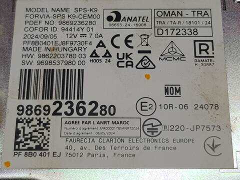 Foto 3ª: Centralita Motor ECU Citroen Berlingo DRIVER M (2018)