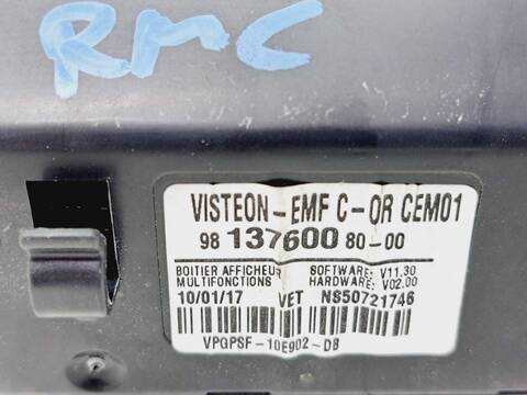 Foto 3ª: Pantalla Multifuncion Citroen C Elysee EXCLUSIVE 99CV 73KW [BH02] (2017)