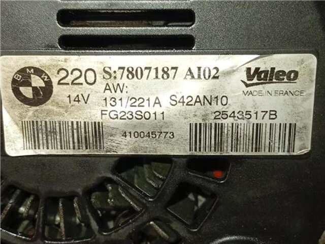 Foto 2ª: Alternador Bmw Serie 5 518 3.0 535 D [3.0 LTR. - 220 KW TURBODIESEL]