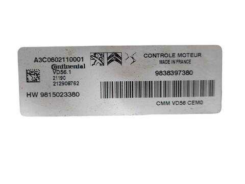 Foto 3ª: Centralita Motor ECU Opel Corsa 1.2 68) (2019)