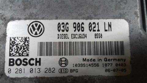 Foto 2ª: Centralita Motor ECU Seat Altea GREEN 105CV 77KW [BXE] (2006)
