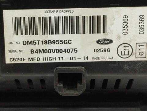 Foto 2ª: Pantalla Multifuncion Ford Focus EDITION 125CV 92KW [M1DA] (2014)