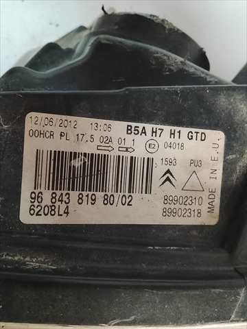 Foto 3ª: Faro Izquierdo Citroen C4 1.6 HDI [D/9HX] (2010)