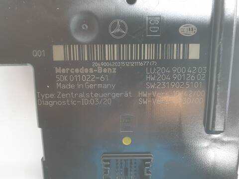 Foto 3ª: Centralita Motor ECU Mercedes Clase G 230 GLK 220 CDI 4-MATIC BE 204.984) 130CV 97KW (2010)