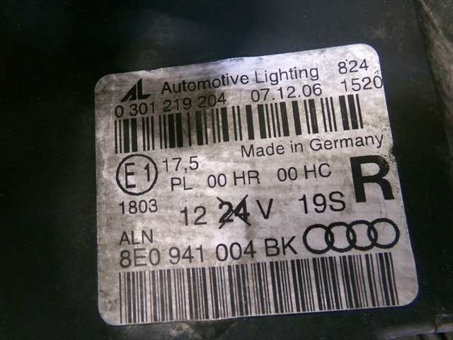 Foto 4ª: Faro Derecho Audi A4 2.0 TDI 2004-2007 [BRE] (2007)
