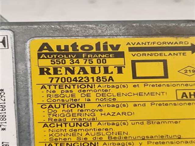 Foto 2ª: Centralita Airbag Renault Megane 1.9 D KALEIDO [1.9 LTR. - 72 KW DTI DIESEL CAT] I SCENIC (JA0)(1996-_) [F9Q A7]