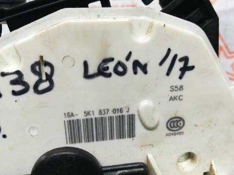 Foto 2ª: Cerradura Puerta Delantera Derecha Seat Leon STYLE 116CV 85KW [DDY] (2017)