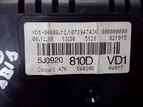 Foto 3ª: Cuadro de Instrumentos Skoda Fabia AMBITION 75CV 55KW [CAY] (2011)