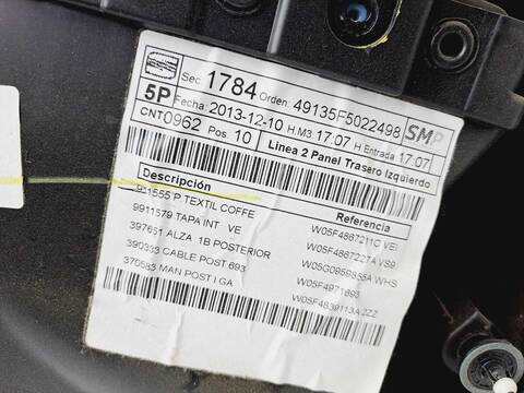 Foto 3ª: Tapizados Cartoneras Seat Leon I-TECH 105CV 77KW [CLH] (2014)