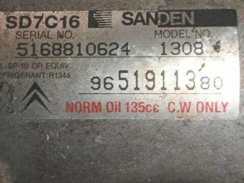 Compresor Aire Acondicionado Citroen C4 2.0 HDI 138 136CV