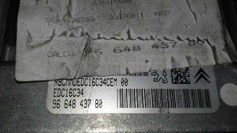 Foto 3ª: Centralita Motor ECU Citroen C4 COLLECTION BERLINA 90CV 66KW [9HX] (2009)