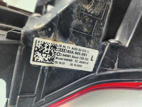 Foto 3ª: Piloto Trasero Izquierdo Audi Q3 35 TDI BASICO 150CV 110KW [DTSB] (2021)