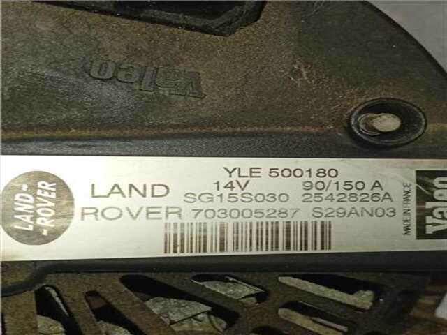 Foto 2ª: Alternador Land Rover Range 3.0 TD6 HSE [3.0 LTR. - 130 KW TD6] [306D1]