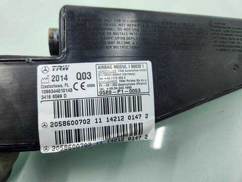 Foto 3ª: Airbag Lateral Delantero Derecho Mercedes Clase C 160 C 250 T CDI 4MATIC BLUETEC 205.209) 204CV 150KW FAMILIAR [651921] (2014)