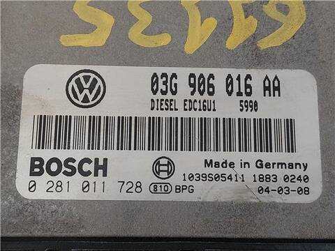 Foto 3ª: Centralita Motor ECU Seat Altea 2.0 TDI 16V 140CV 103KW [BKD] (2004)