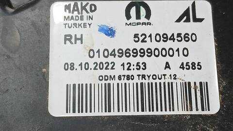 Foto 3ª: Faro Derecho Fiat Doblo 1.6 D MULTIJET 105CV 77KW [46346020] (2023)