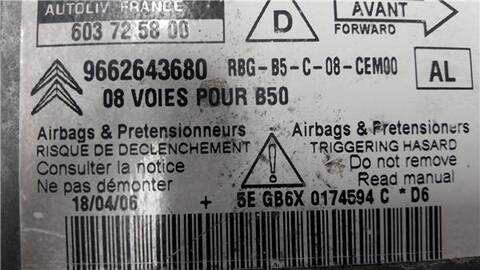 Foto 2ª: Centralita Airbag Citroen C4 1.6 COLLECTION [1 6 LTR. - 66 KW 16V HDI] BERLINA 90CV