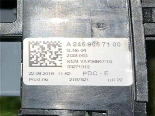 Caja Reles Fusibles Mercedes Vito 109/111 CDI WORKER COMPACTA CDI CAT 114CV 84KW FURGON