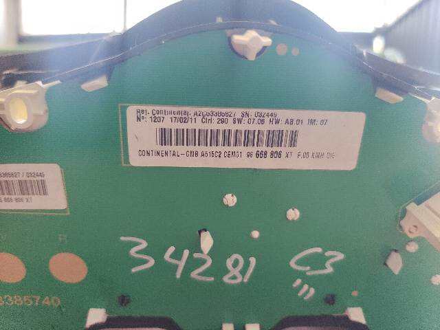 Foto 2ª: Cuadro de Instrumentos Citroen C3 1.4 HDI C3 II [8HR] (2011)